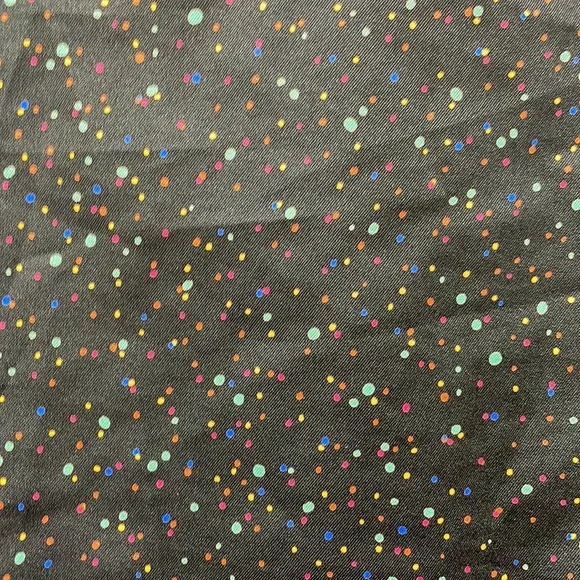 Levi Strauss & Co. vintage puff sleeve cuff multi colored dots blou… - Picture 6 of 6